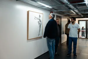 Fernando Paulo Ferreira, David Santos e Bruno Pereira na inauguração