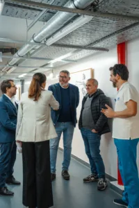 Marco de Sousa Nunes, Cristina Oliveira, Fernando Paulo Ferreira, David Santos e Bruno Pereira na inauguração